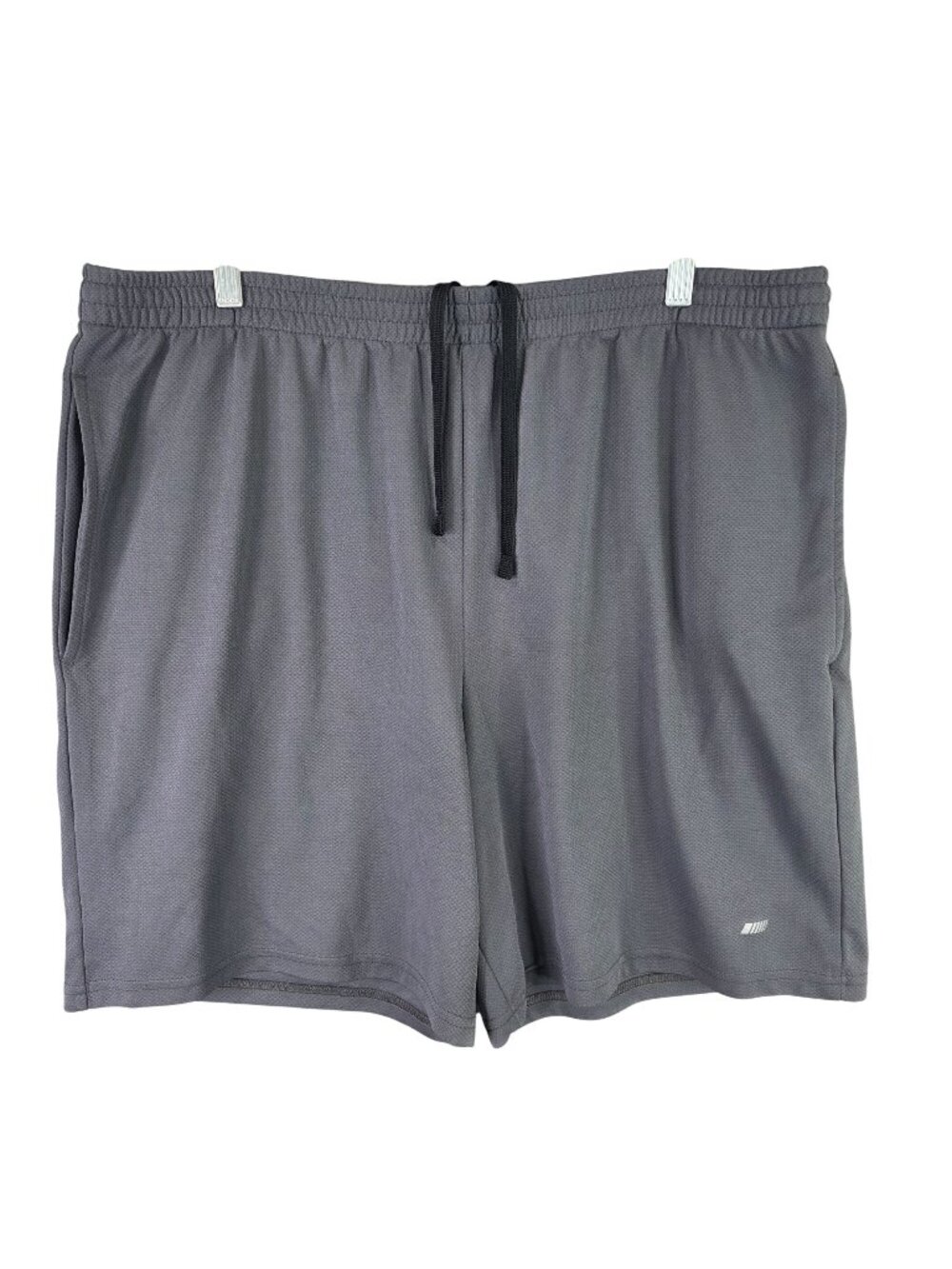 Mens Amazon Essentials Gray Athletic Shorts Drawstring 8" Inseam Polyester XXL